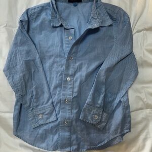 Andy & Evan Light Blue Checkered Boys Shirt